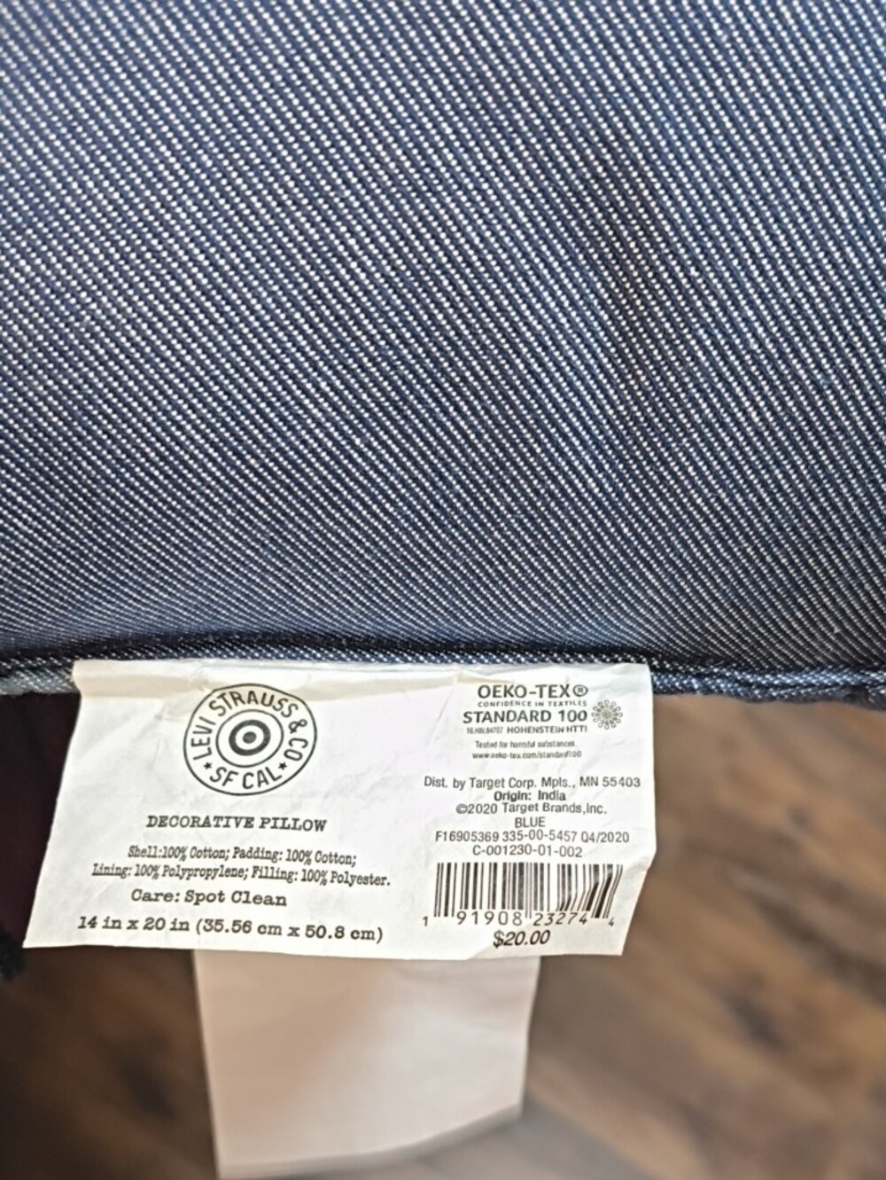 Signature by Levi Strauss Blue Patchwork Quilted Accent Pillows - Set of 4 - Picture 3 of 4